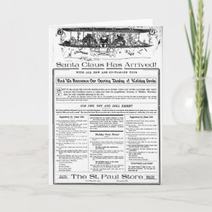 Cartão De Festividades Christmas ad 1909 Little Falls Herald Minnesota