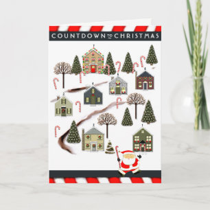 Cartão De Festividades Christmas Advent Calendar Holiday Card