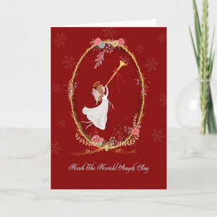 Cartão De Festividades Christmas Angel Greeting Card