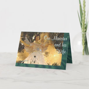 Cartão De Festividades Christmas Angel on Teal customize any occasion