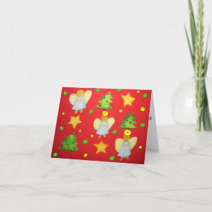 Cartão De Festividades Christmas angels card