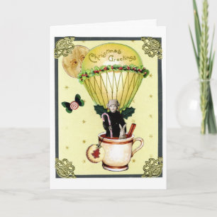 Cartão De Festividades Christmas Balloon Greetting Card