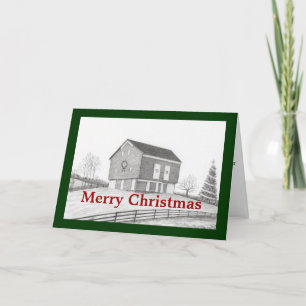 Cartão De Festividades Christmas Barn