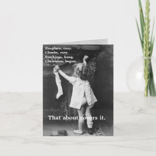 Cartão De Festividades Christmas Begun - Note Card