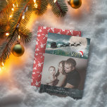 Cartão De Festividades Christmas BELIEVE Reindeer Sleigh Santa Hat Foto<br><div class="desc">Feliz Natal e Feliz ano novo Cartão com fotos de Bênção Familiar Feriado. Papais noeis de Natal com Reindeer e acredite na palavra com Santa Hat.</div>