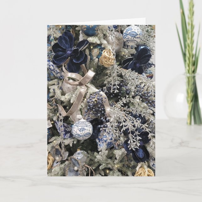 Cartão De Festividades Christmas Bulbs Scene 3 Card (Frente)