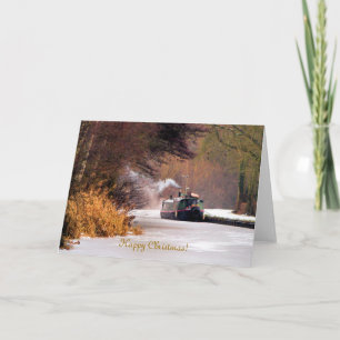 CARTÃO DE FESTIVIDADES CHRISTMAS CANAL BOATS