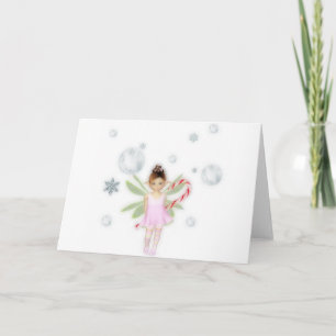 Cartão De Festividades Christmas candy fairy card