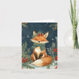 Cartão De Festividades Christmas Card - A Foxy Christmas