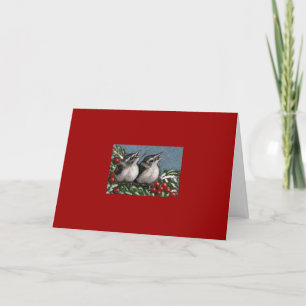 CARTÃO DE FESTIVIDADES CHRISTMAS CARD: BIRDS: ARTWORK