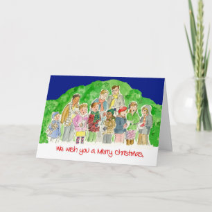 Cartão De Festividades Christmas Card - Carol Singers