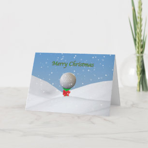 Cartão De Festividades Christmas Card for Golfer