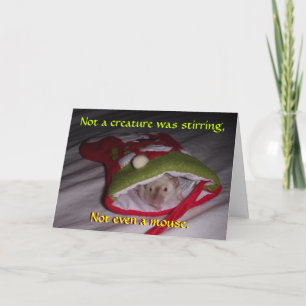 Cartão De Festividades Christmas Card: Not Even a Mouse