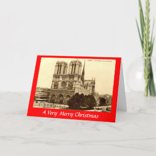 Cartão De Festividades Christmas Card - Paris, Notre-Dame