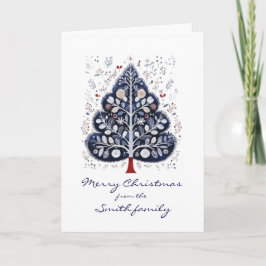 Cartão De Festividades Christmas Card - Scandinavian Christmas Tree