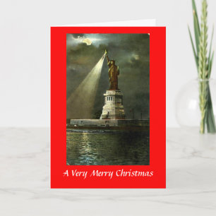 Cartão De Festividades Christmas Card - Statue of LibertyCard