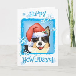 Cartão De Festividades Christmas Cardigan Welsh Corgi