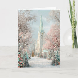 Cartão De Festividades Christmas Cathedral
