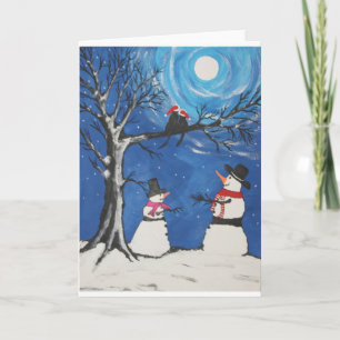 Cartão De Festividades Christmas Cats In Love