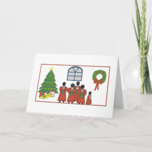 Cartão De Festividades Christmas Church Choir Greeting Card