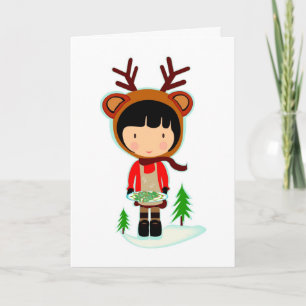Cartão De Festividades Christmas Cookie Kawaii