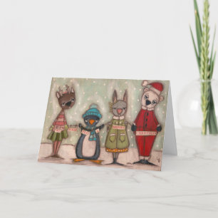 Cartão De Festividades Christmas Critters - Christmas CArd
