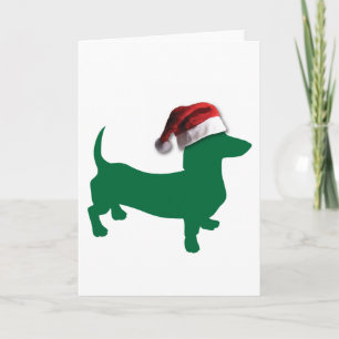 Cartão De Festividades Christmas Dachshund