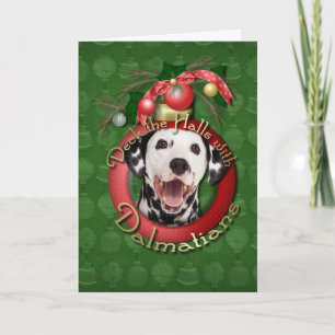 Cartão De Festividades Christmas - Deck the Halls - Dalmatians
