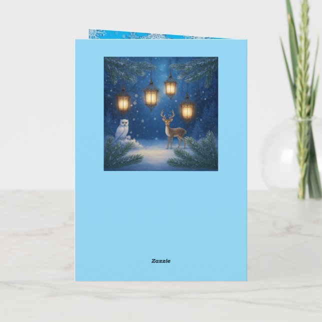 Cartão De Festividades Christmas Decorative Card (Verso)