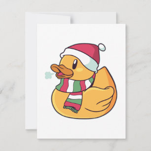 Cartão De Festividades Christmas Duck Lover - Duckies - Goose Christmas