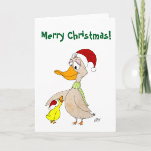 Cartão De Festividades Christmas: Ducks