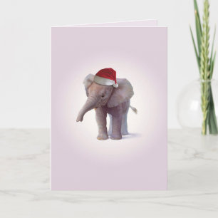 Cartão De Festividades Christmas Elephant Babies Christmas Card