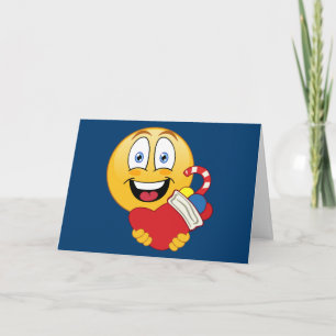 Cartão De Festividades Christmas Emoji Holiday Card