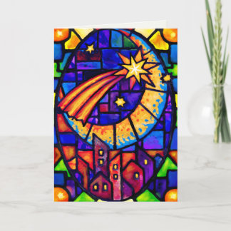 Cartão De Festividades Christmas estrela Greeting Card