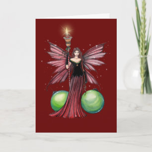 Cartão De Festividades Christmas Fairy Greeting Card by Molly Harrison