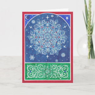 Cartão De Festividades Christmas ~ Florentine Snowflake Greeting Cards