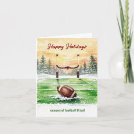 Cartão De Festividades Christmas Football Holiday Greeting Cards