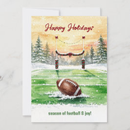 Cartão De Festividades Christmas Football Holiday Greeting Cards