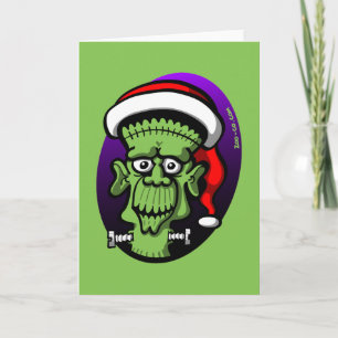 Cartão De Festividades Christmas Frankenstein