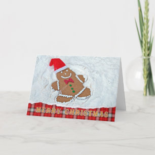 Cartão De Festividades Christmas Gingerbread Snow Angel