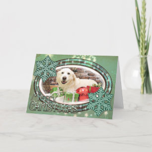 Cartão De Festividades Christmas - Great Pyrenees Labrador X - Doughty