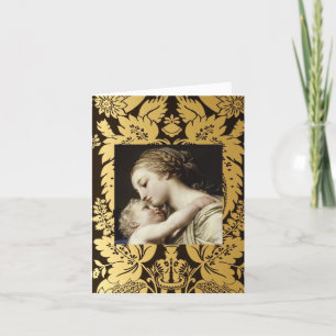 Cartão De Festividades Christmas Greeting Card  Madonna And Child
