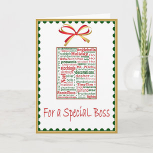 Cartão De Festividades Christmas/Holiday Card for Boss