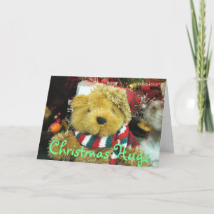 Cartão De Festividades Christmas Hugs-add a picture-customize