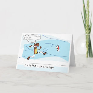 Cartão De Festividades Christmas in Chicago