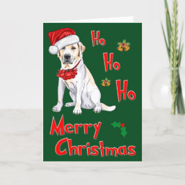 Cartão De Festividades Christmas Labrador