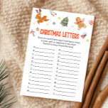 Cartão De Festividades Christmas Letters Game<br><div class="desc">Get creative with our Christmas Letters Game Printable! A fun and engaging word challenge full of holiday spirit.
76SE C</div>