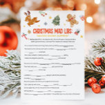 Cartão De Festividades Christmas Mad Libs Game<br><div class="desc">Create silly stories with our Christmas Mad Libs Printable Game! A creative and laugh-out-loud holiday activity.

76SE B</div>