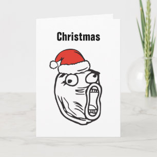 Cartão De Festividades Christmas Memes Troll Le Me Troll Custom EDITABLE
