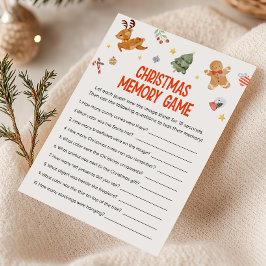 Cartão De Festividades Christmas Memory Game